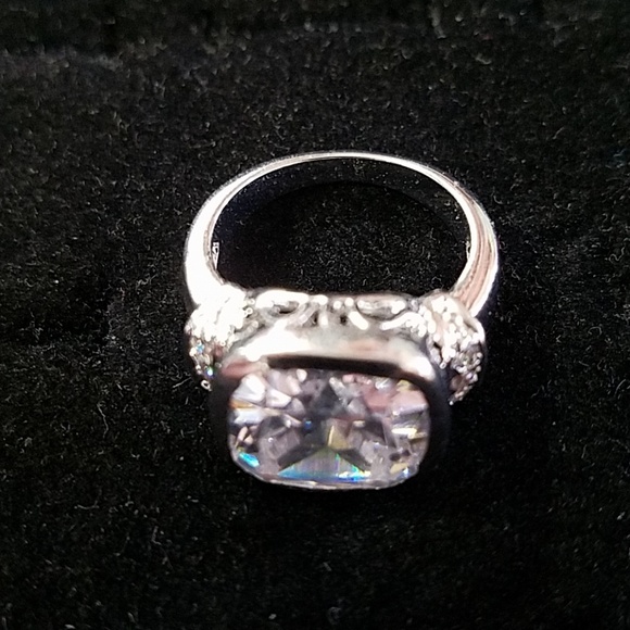 Jewelry - Rhodium CZ Ring.
